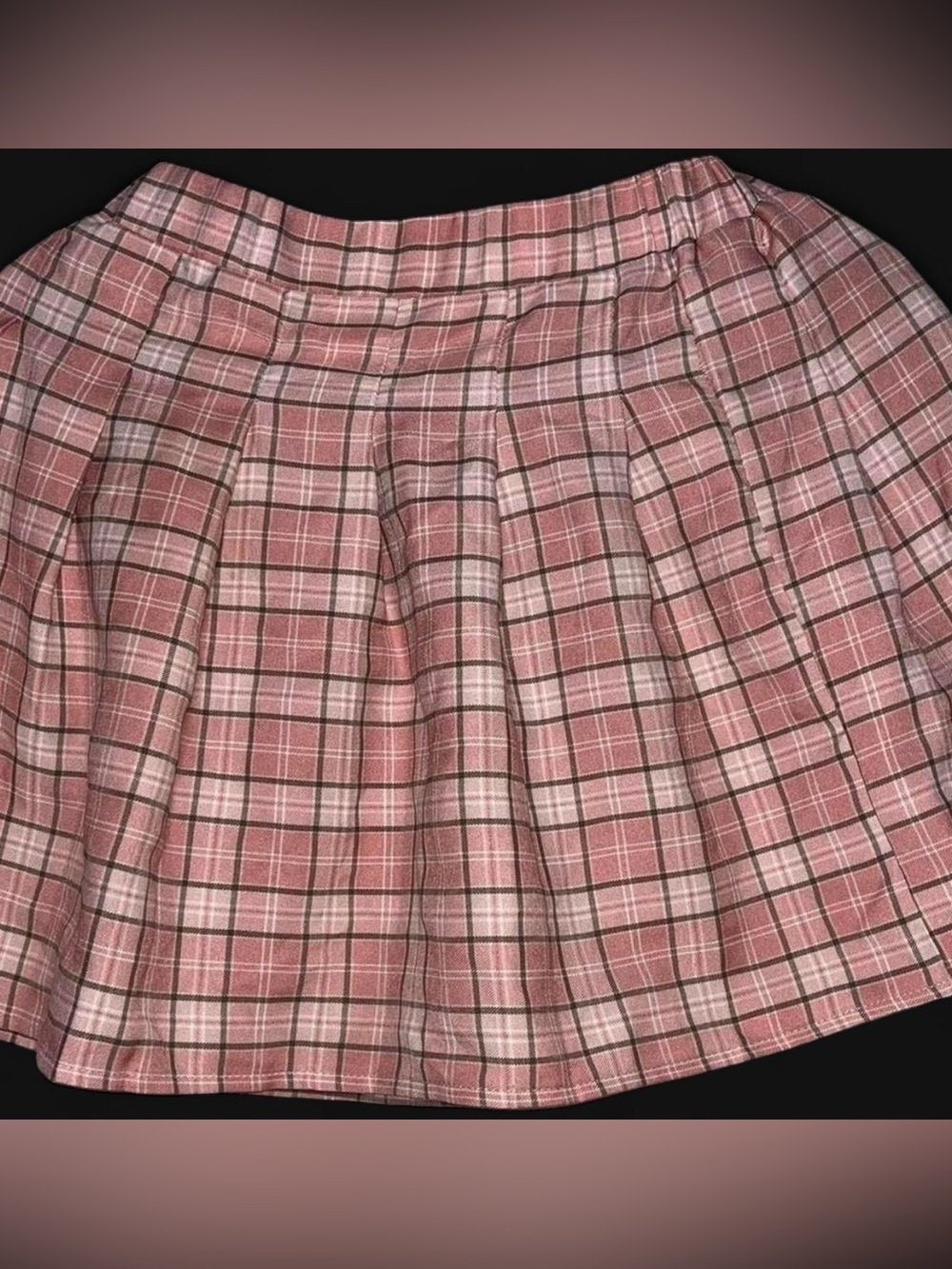 SHEIN Pink Multicolor Plaid Skirt (Size 12–13Y)